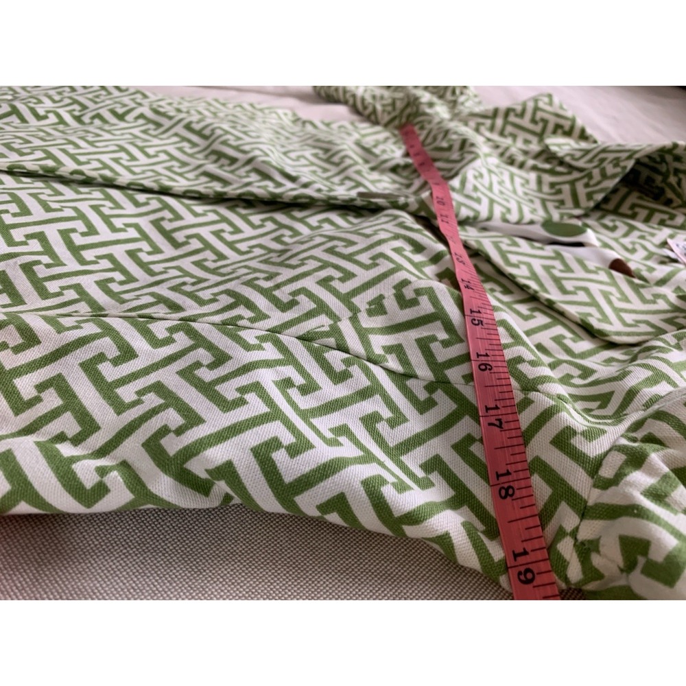 Vintage 3 Sisters Womens 1 Button Jacket Sz Small Green White Retro 70s Inspired - Picture 7 of 12